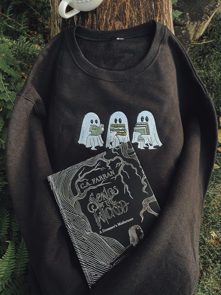Ghosties Embroidered Sweater