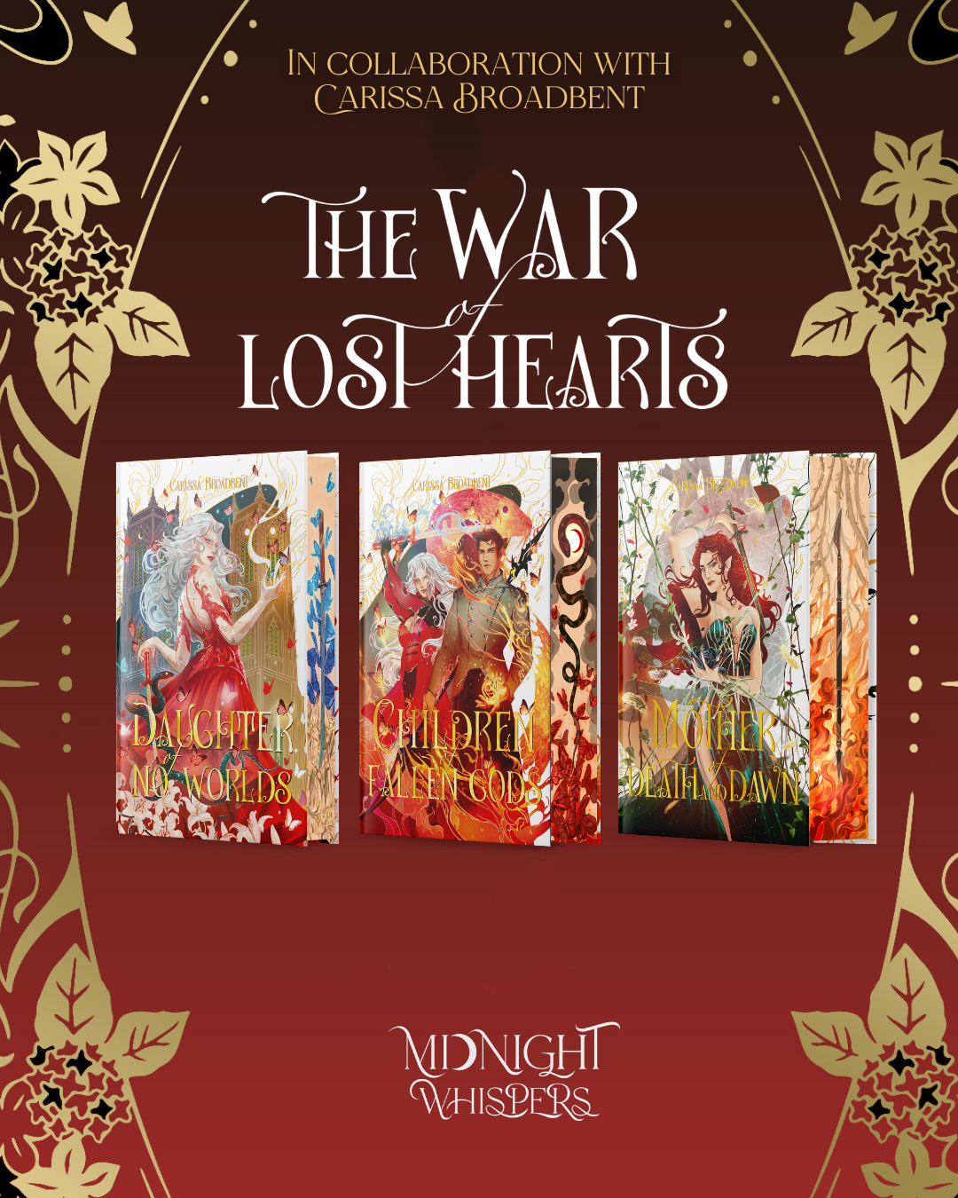 Unsigned- The War of Lost Hearts Trilogy by Carissa Broadbent