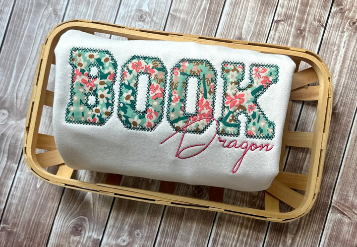 Floral Book Dragon