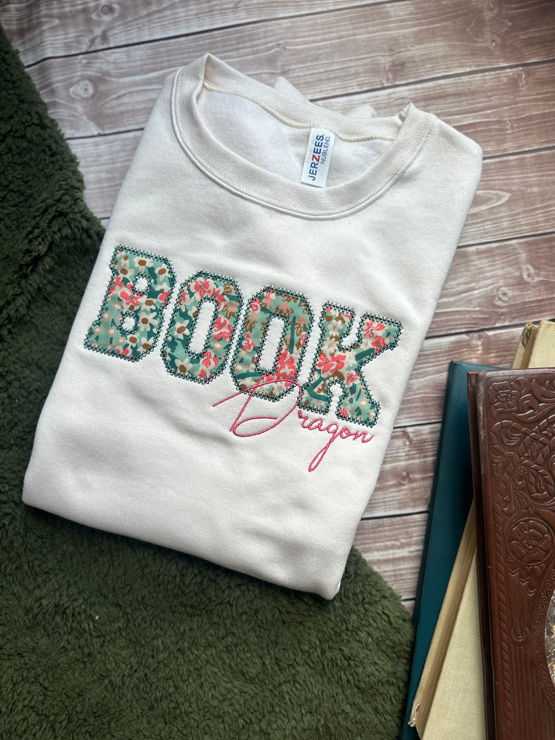 Floral Book Dragon
