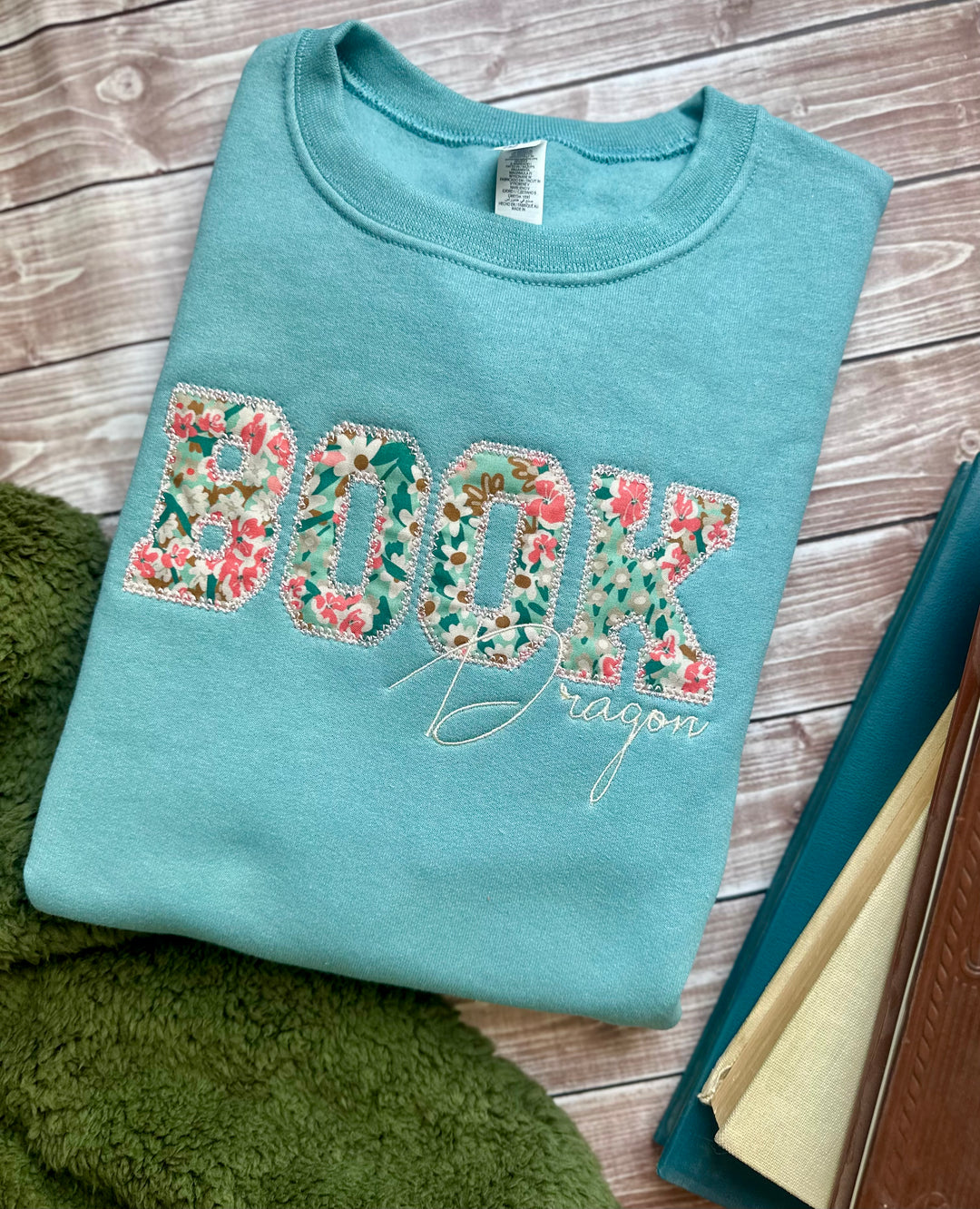 Floral Book Dragon